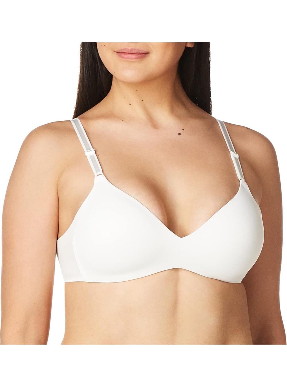 Warner's White Wireless Lightly Lined Bra